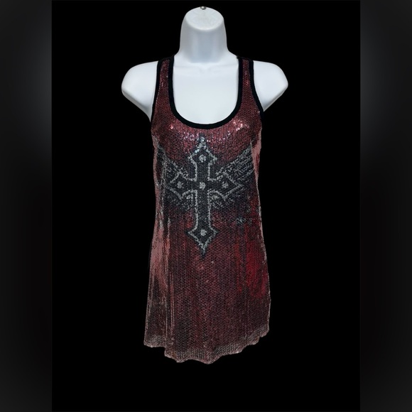 Vocal Tops - Vocal Apparel sequined tank size small